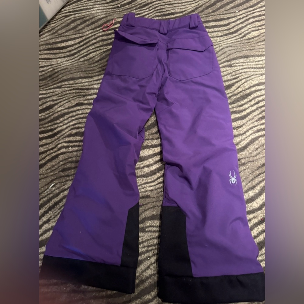 Spyder Girls Purple Snow Pants | Size 10 | Insulated Ski Pants | Room to Grow